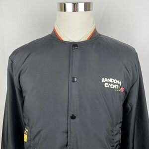 Puma x Randomevent Men's Small Button Retro Embroidered Graphic Track Jacket